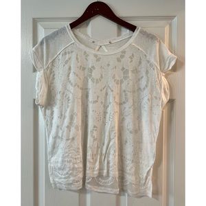 Forever 21 teardrop back burnout tee